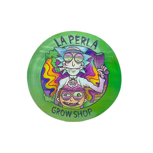 

circular printed 3.5 gram empty mylar bags laperla grow shop zipper smell proof edibles packaging bag