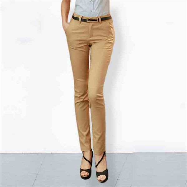 

casual plus size 4xl womens capri office pencil factory wholesale 95%cotton stretch trousers work ladies, Black;white