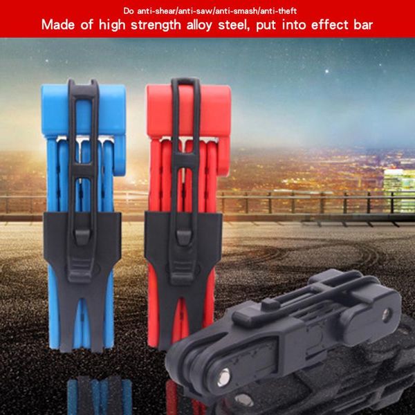 

bike locks folding lock theft-proof portable fixed frame highway head mountain