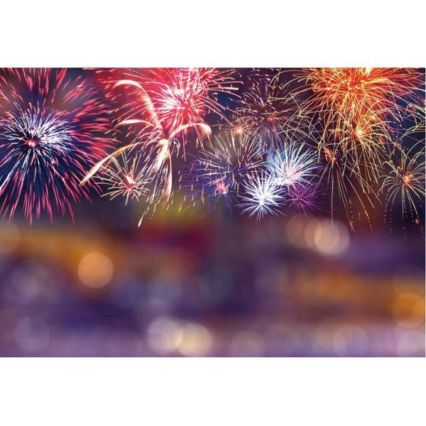 

party decoration happy year backdrop colorful and spectacular fireworks background christmas decor po booth studio pography prop