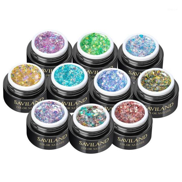 

colors shiny diamond nail gel long-lasting brighten waterproof sequin polish crystal potherapy polish1, Red;pink