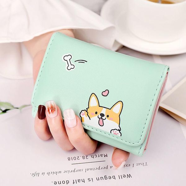 

purse wallet 2021 printed card bag carteira masculina, White