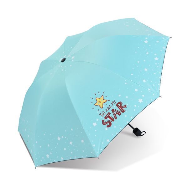 Promoção Outdoor Pequeno Dobrável Menina Bonito Chuva Guarda-chuva UV Paraguas Windproof Sunny e Chuva Guarda-chuva Para Mulheres