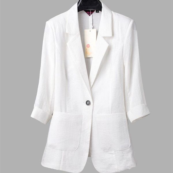 

summer women suit thin 5xl large size clothing women's western-style body professional 3/4 sleeve blazer suits & blazers, White;black