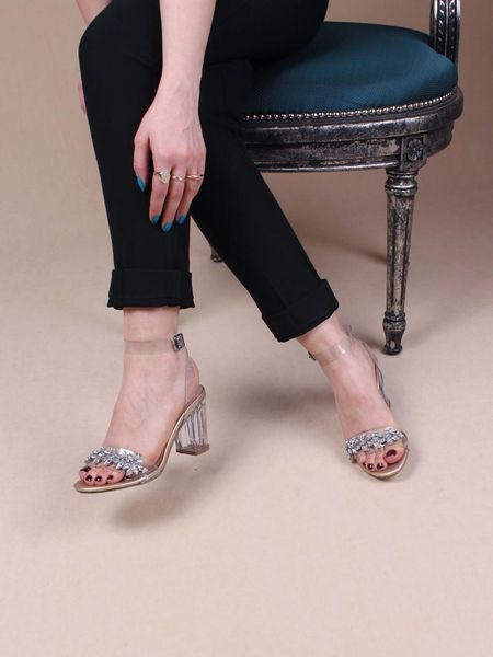 

women's sandals nude stone heeled shoes 2021 summer season dress, Black