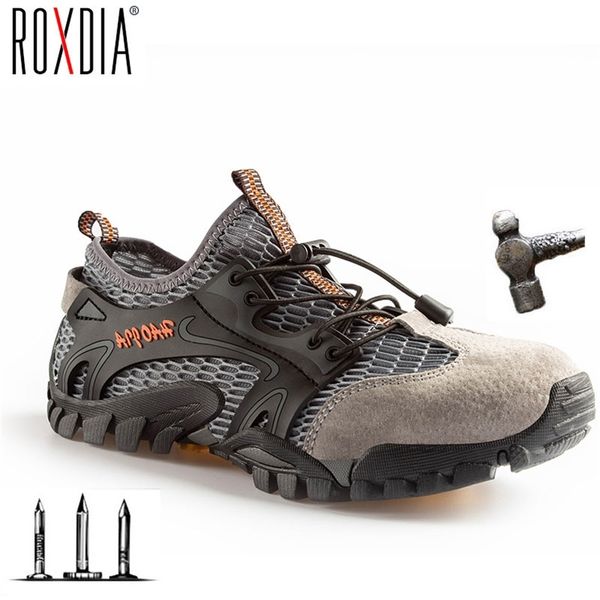 

drop ultralight men work sneakers safety shoes steel toe cap protect breathable industry plus size 39-46 rxm356 210923, Black
