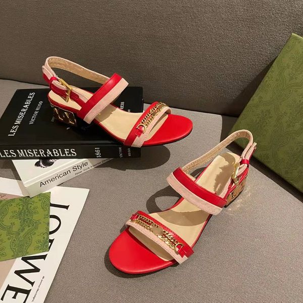 

2021latest designer women's sandals fashion luxury high heel water table and lace up special elegant temperament solid leather 34-43, Black