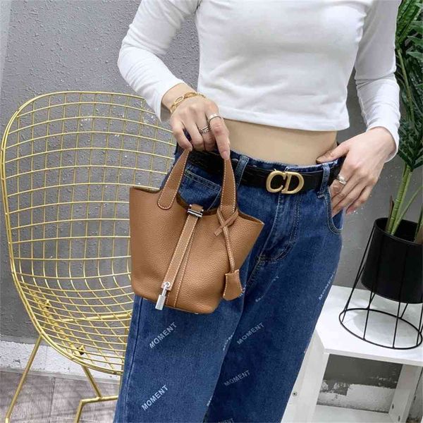 

luxury designer crossbody shoulder backpack handbags tote bag bags handbags wallet purse head leather togo leather bucket 14cm lock vegetabl