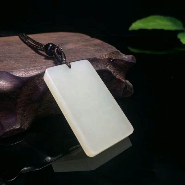 

lockets h21#hetian jade no event card pendant, Silver