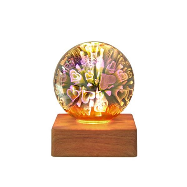 

night lights 3d starry sky decoration lamp bedroom bedside firework light led romantic colorful atmosphere table usb plug-in