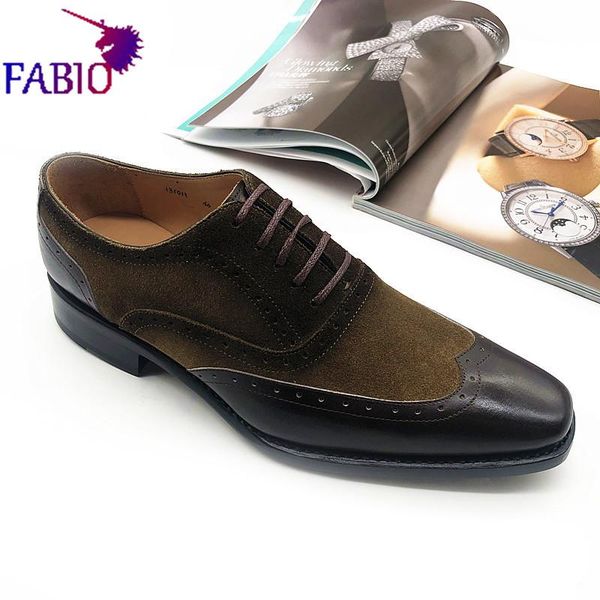 

french cowhide men's shoes italian leather outsole handmade dress, Black
