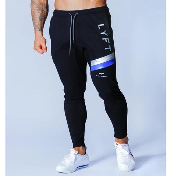 

men homme streetwear jogger pants fashion trend fitness bodybuilding casual slim sweatpants trousers men's clothing ztck088, Black