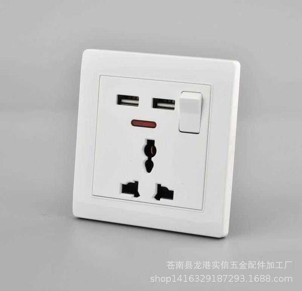 

british hong kong style universal 86 single 13a double usb switch socket