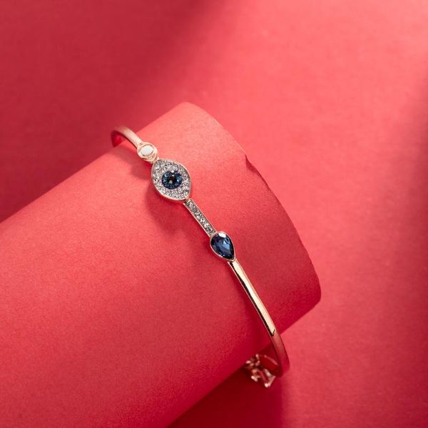 

reproduced demon eye evil bracelet fashion simple rose gold female charm jewelry gift link, chain, Black