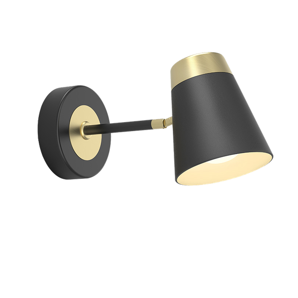 

wall lamp luxury light brushed black and golden bedroom study led fixture modern decorative lamps
