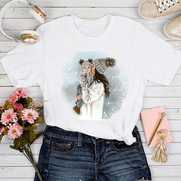 

t-shirts women printing baby 2021 short sleeve mom mother mama love tshirt lady graphic female print clothes tee t-shirt women's, White