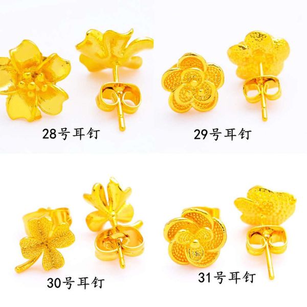

earrings flower simulated plated earrings fashion simple style