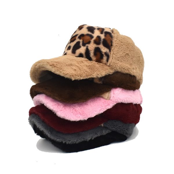 

caps fashion cap autumn and winter leopard baseball women's warm, Blue;gray