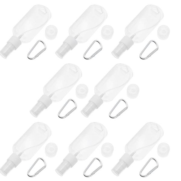 

storage bottles & jars 16pcs 50ml travel keychain spray toiletries refillable