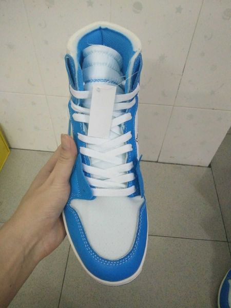 

basketball shoes men athletic shoes powder blue aq0818-148 come with box