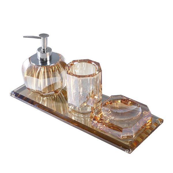

light luxury crystal wash suit high grade soap box shower gel hand sanitizer bottling jar decoration ornament decor liquid dispenser