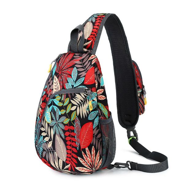 

backpack style handbags fashion trend printing ladies chest bag outdoor sports travel leisure one-shoulder messenger