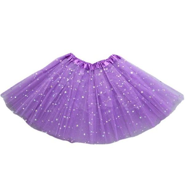 2021 Girls Sparkle Glitter Sequins Stars Dance Ballet Tulle TUTU юбка Princess Princess с 3 слоями Tulle TUTU TUTU TUTU TUTDLEL 8