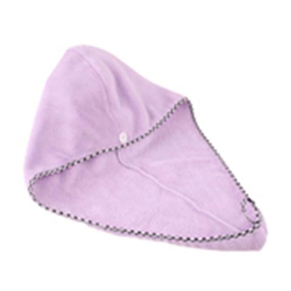 

towel comfortable quick hair drying bath spa solid color wrap coral women dry hat cap for bathroom