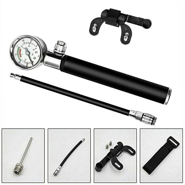 

bike pumps portable mtb road cycling pump bicycle tire ball inflatable gauge high pressure air inflator accessories