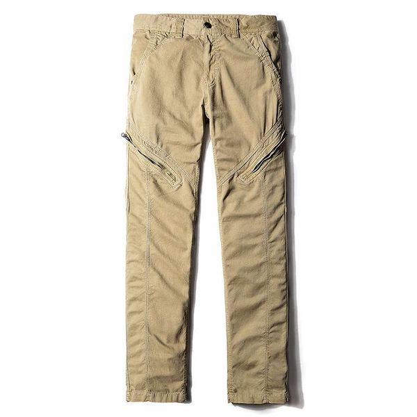 

men's pants mens military tide solid khaki breathable summer large size multi pocket long trouser spliced pantalon homme, Black
