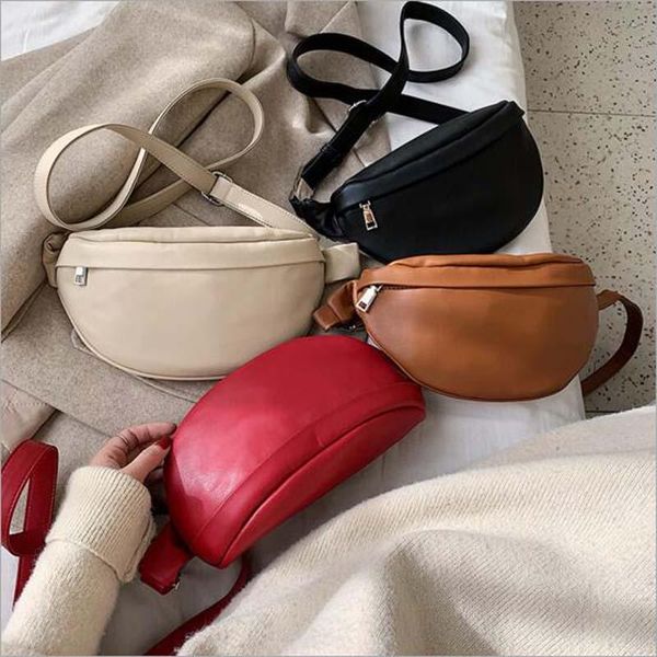 

waist bags designer women bag soft leather fashion chest female shoulder ladies fanny pack