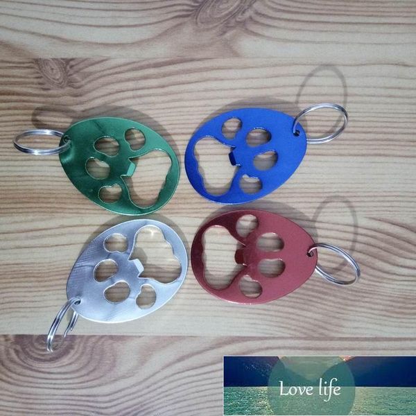 Оптовая продажа металла Pawprint Pire opener бутылки дешевые насыпные бутылки opener keychain Случайный Ju0765