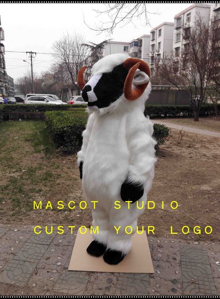 

mascot doll costumeplush sheep mascot costume goat custom fancy costume anime kits mascotte fancy dress carnival costume 401723, Red;yellow
