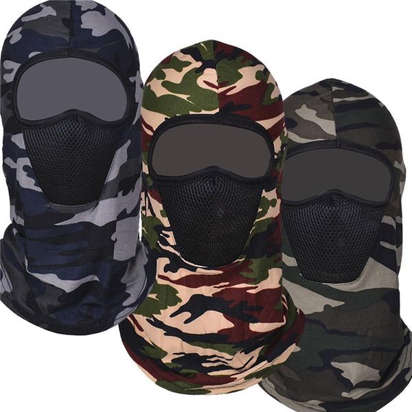 

beanies men's camouflage hats full face mask outdoor cycling breathable warm windproof casual elastic balaclava winter caps