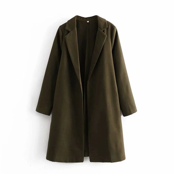 

women's wool & blends xikom long women's coat with open collar, mostly fair, no buckle, vintage office cardigan, s5db, Black