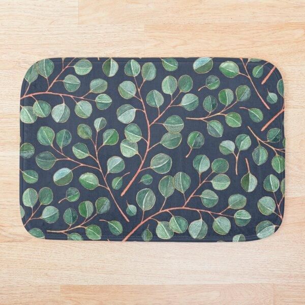 

bath mats simple silver dollar eucalyptus leaves on navy blue mat bathroom set mirrofiber cartoon rug