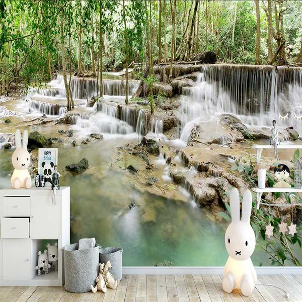 

wallpapers milofi 3d custom wallpaper clear stream