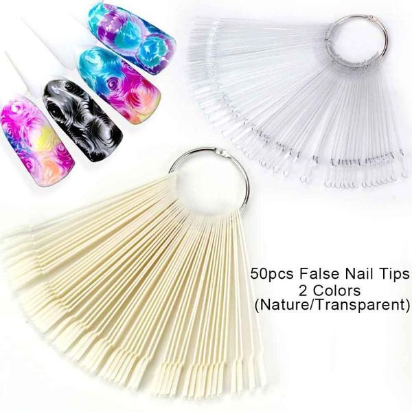 

false nail tips fan finger manicure uv gel polish ultra clear natural full acrylic tip art display tool1, Red;gold