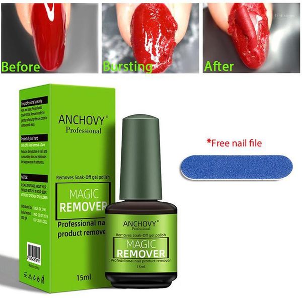 

15/8ml nail gel polish burst magic remover sticky layer cleaner lint liquid remove wipes degreaser tools tslm21