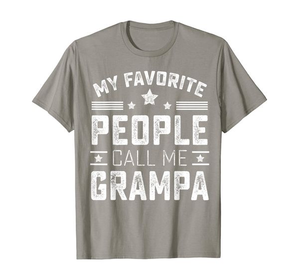 

my favorite people call me grampa t-shirt gifts, White;black