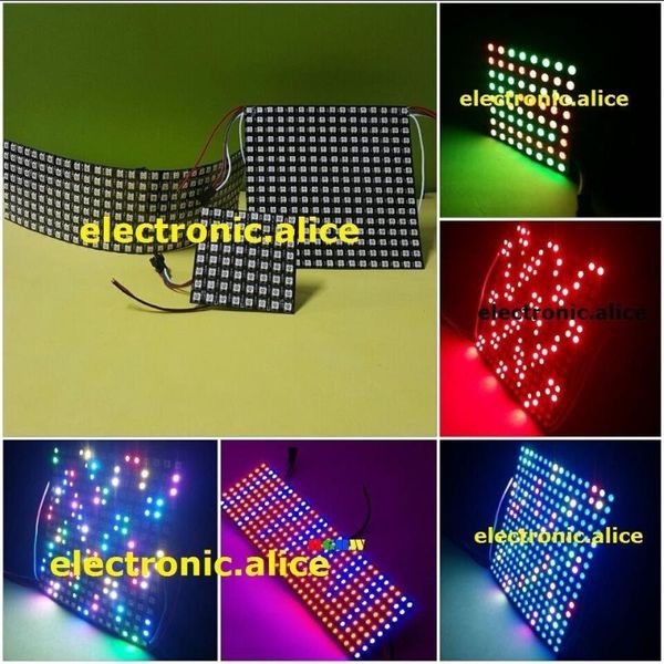 

64 256 pixels ws2811 ws2812b rgb led digital flex panel light wholesale modules