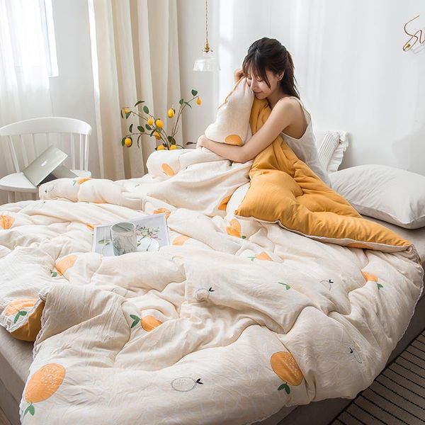 

comforters & sets sf fresh style bedding filler winter blanket king queen full twin size comforter luxury down duvet quilted