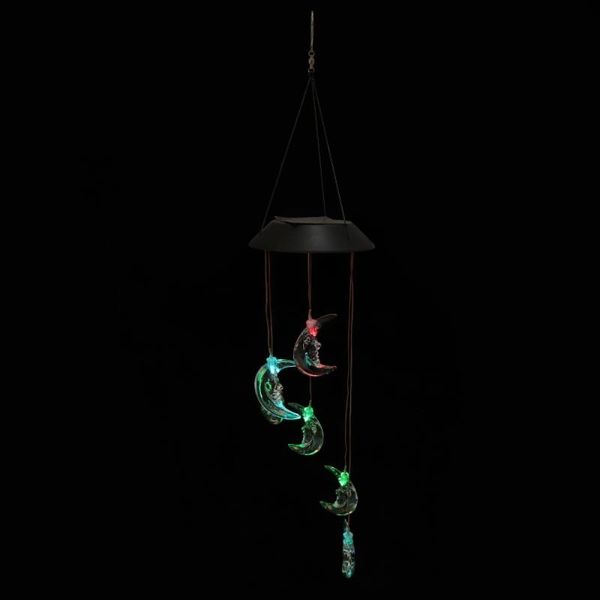 

decorative objects & figurines garden yard wind chime light waterproof solar-powered chic outdoor