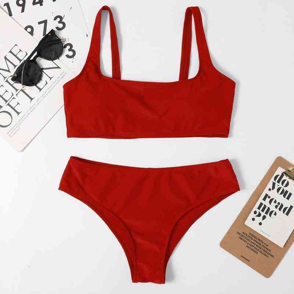 

f solid color bikini women striped push up high cut hight waist halter bikini set swimsuit suit padded bra, White;black