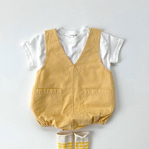 

clothing sets koodykids summer baby boys clothes set 2pcs white t shirts bodysuits toddlers girls yellow rompers tees