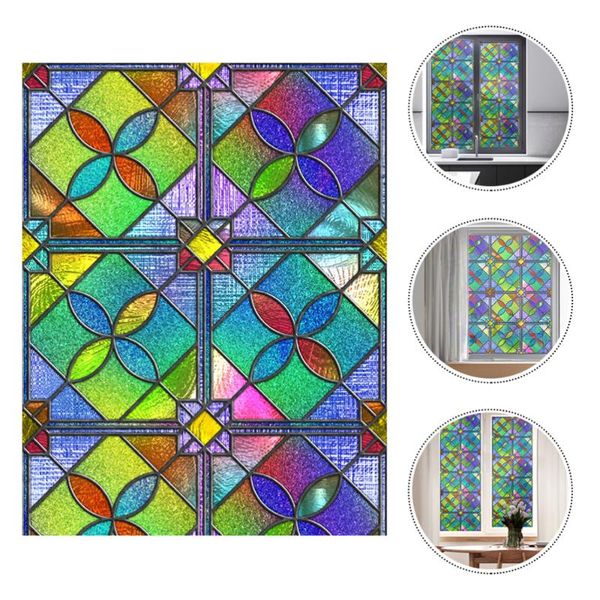 

storage bags 1pc window privacy film glass cling decorative decal