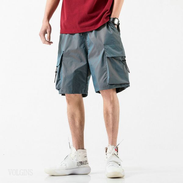 

men's shorts 2021 new bermuda mens design elastic waist cargo male fashionable homme short pants men large size 5xl up0l, White;black