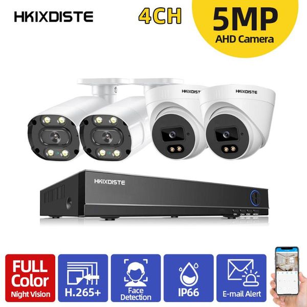 

camera security system kit outdoor face detection video surveillance set 4 channel xmeye wireless kits