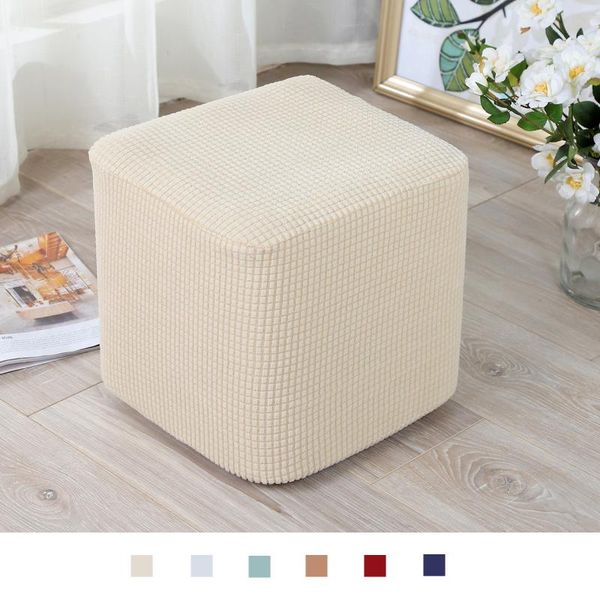 

rectangle ottoman slipcovers polyester footstool foot rest protector cover chair covers
