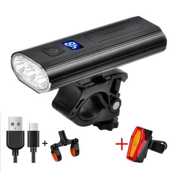 

bike lights bicycle light rainproof usb charging led cycling mtb front back rear tail eq